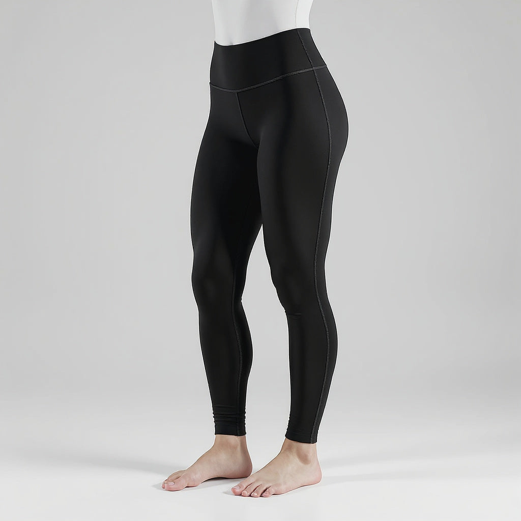 Image 2 Angle View of high compression workout leggings, athleisure, sleek, modern, minimalist, performance