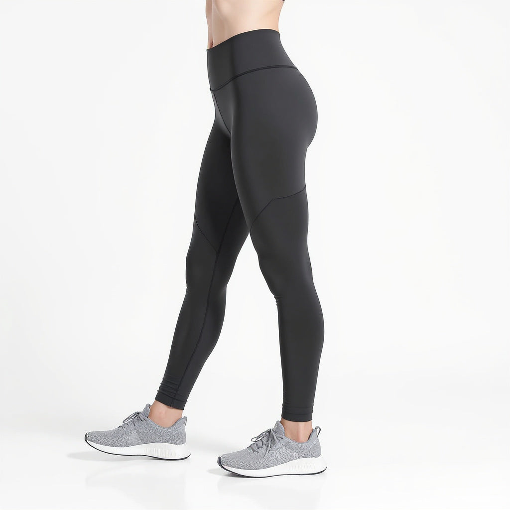 Image 3 Side View of moisture-wicking leggings, sleek,modern,minimalist,versatile,athletic