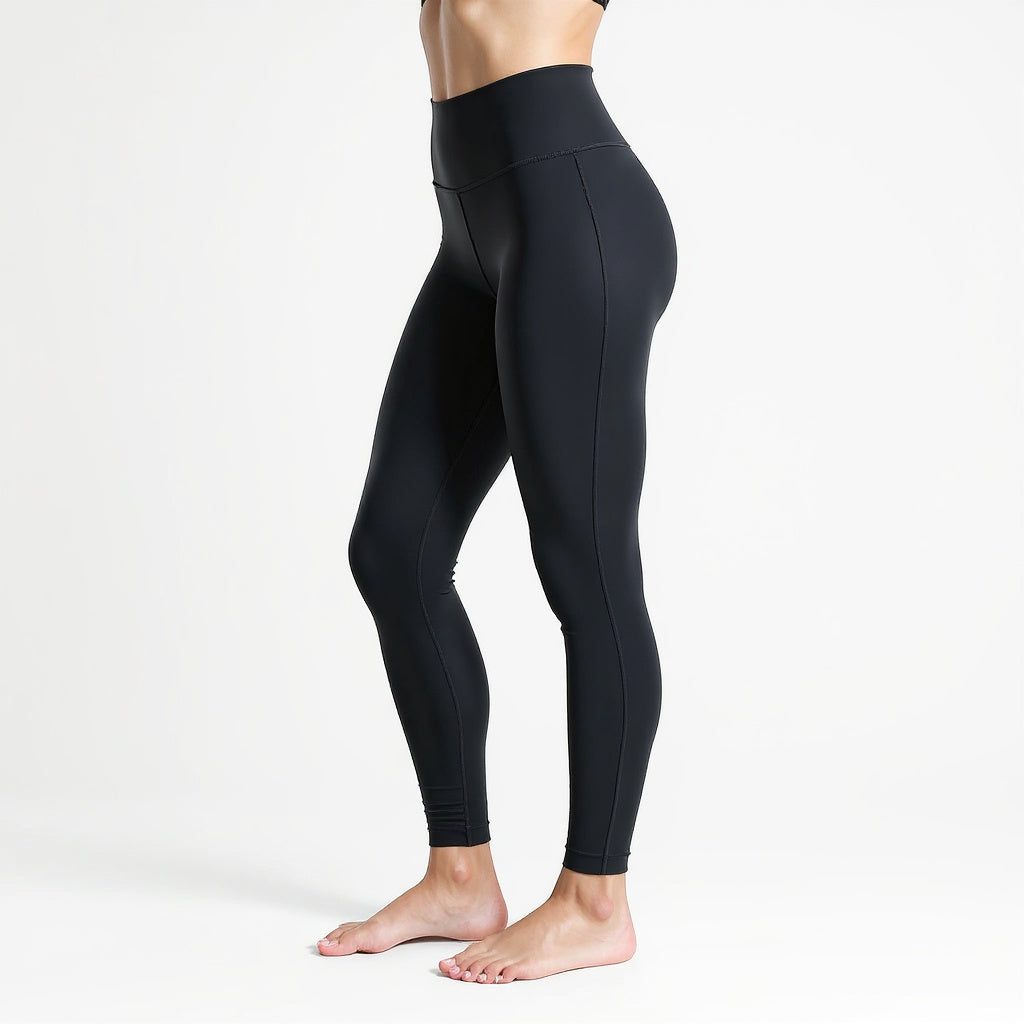 Image 3 Side View of muscle support yoga pants, sleek,modern,athletic,comfortable,flexible