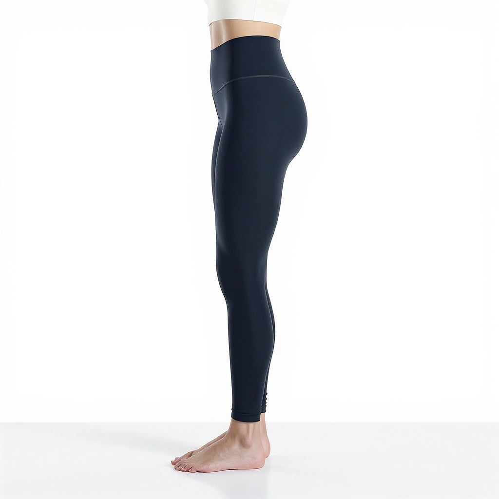 Image 3 Side View of stretchable yoga bottoms, minimalist,athleisure,modern,sleek,versatile