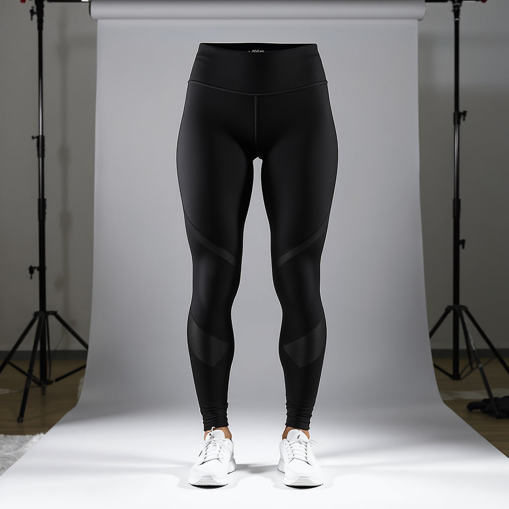 Image 1 Front Hero of compression workout leggings, sleek,modern,minimalist,athletic,versatile